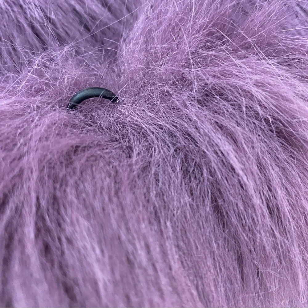 Not Fur Real‎ By Duffel Purple Faux Fur Vest, Club Style, Snow
